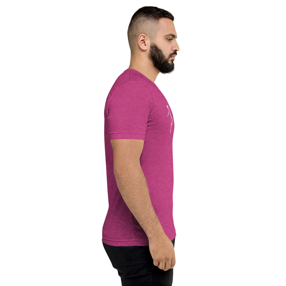 
                  
                    Vibrant Pink Short Sleeve T-shirt | Bold Skeleton Print
                  
                