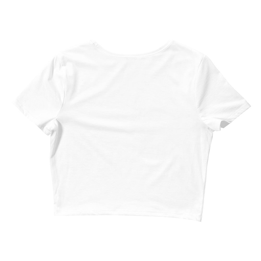 
                  
                    Women’s Crop Tee with Butterfly | Message on Beauty Saving the World
                  
                