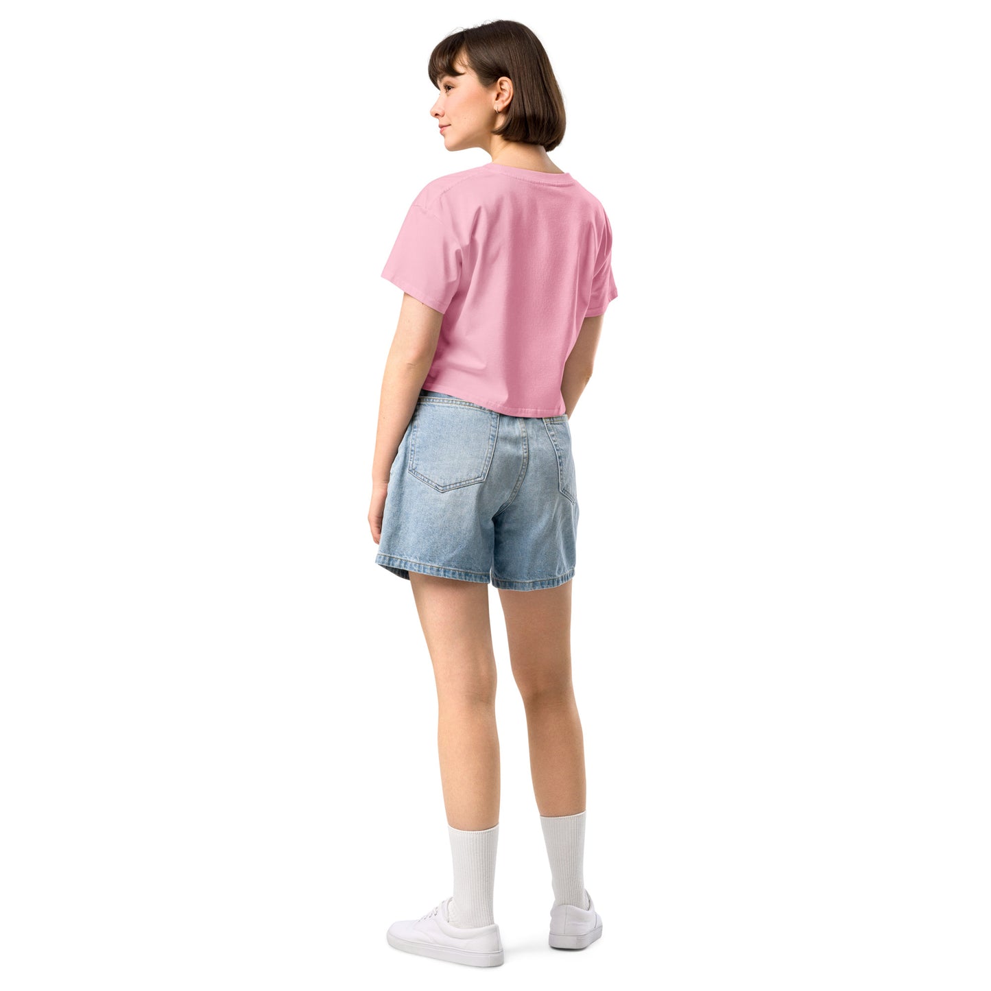 
                  
                    Pink Women’s crop top | Inspiring Print For Believers
                  
                