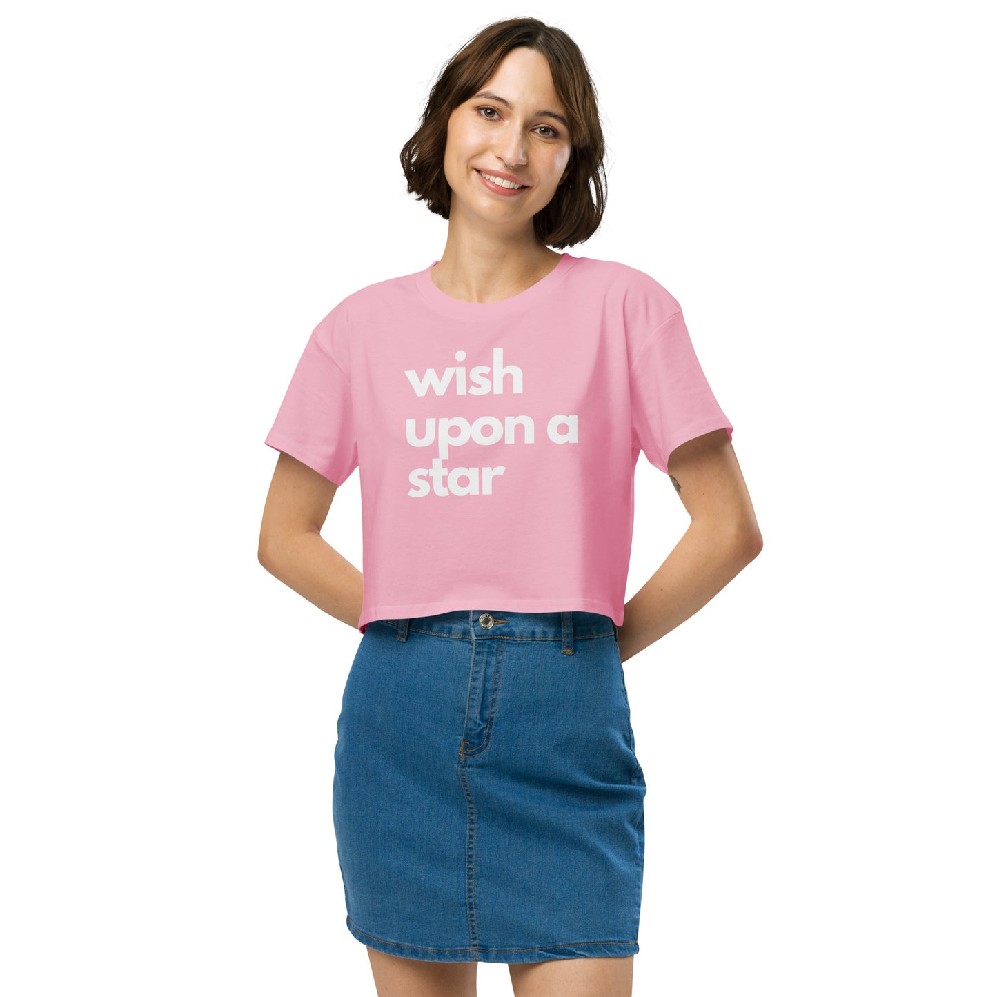 
                  
                    Pink Women’s crop top | Inspiring Print For Believers
                  
                