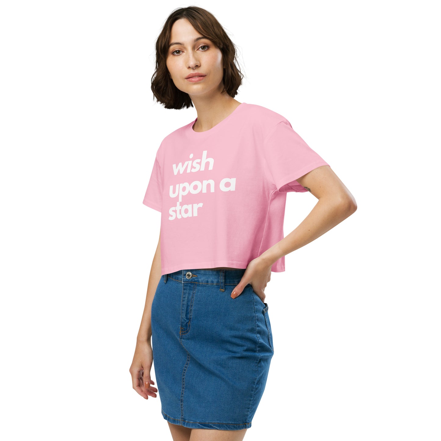 
                  
                    Pink Women’s crop top | Inspiring Print For Believers
                  
                