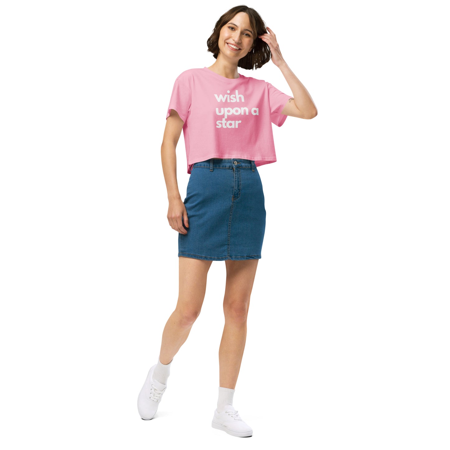 
                  
                    Pink Women’s crop top | Inspiring Print For Believers
                  
                