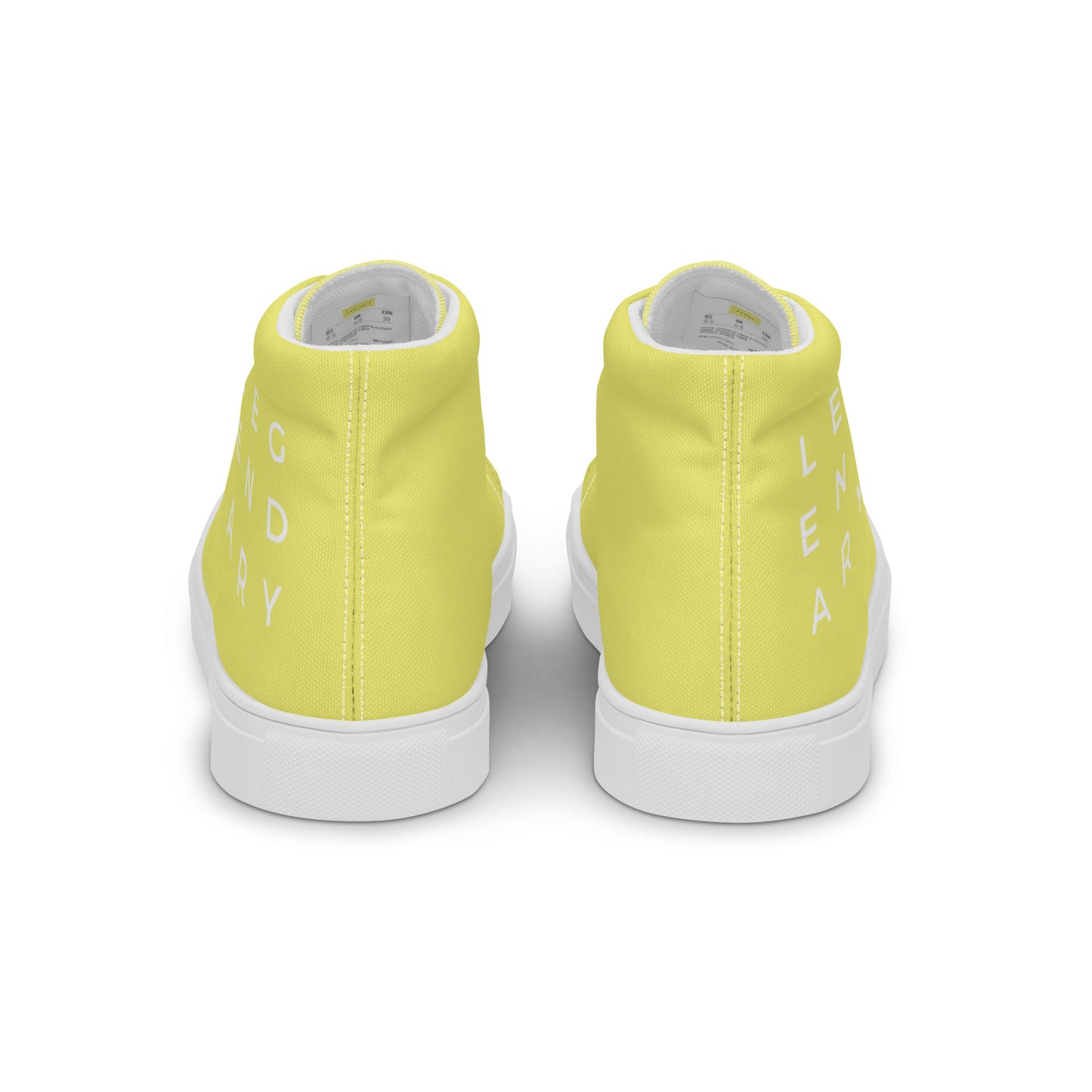 
                  
                    Vibrant Yellow Women’s high top canvas shoes | Fun & Stylish
                  
                