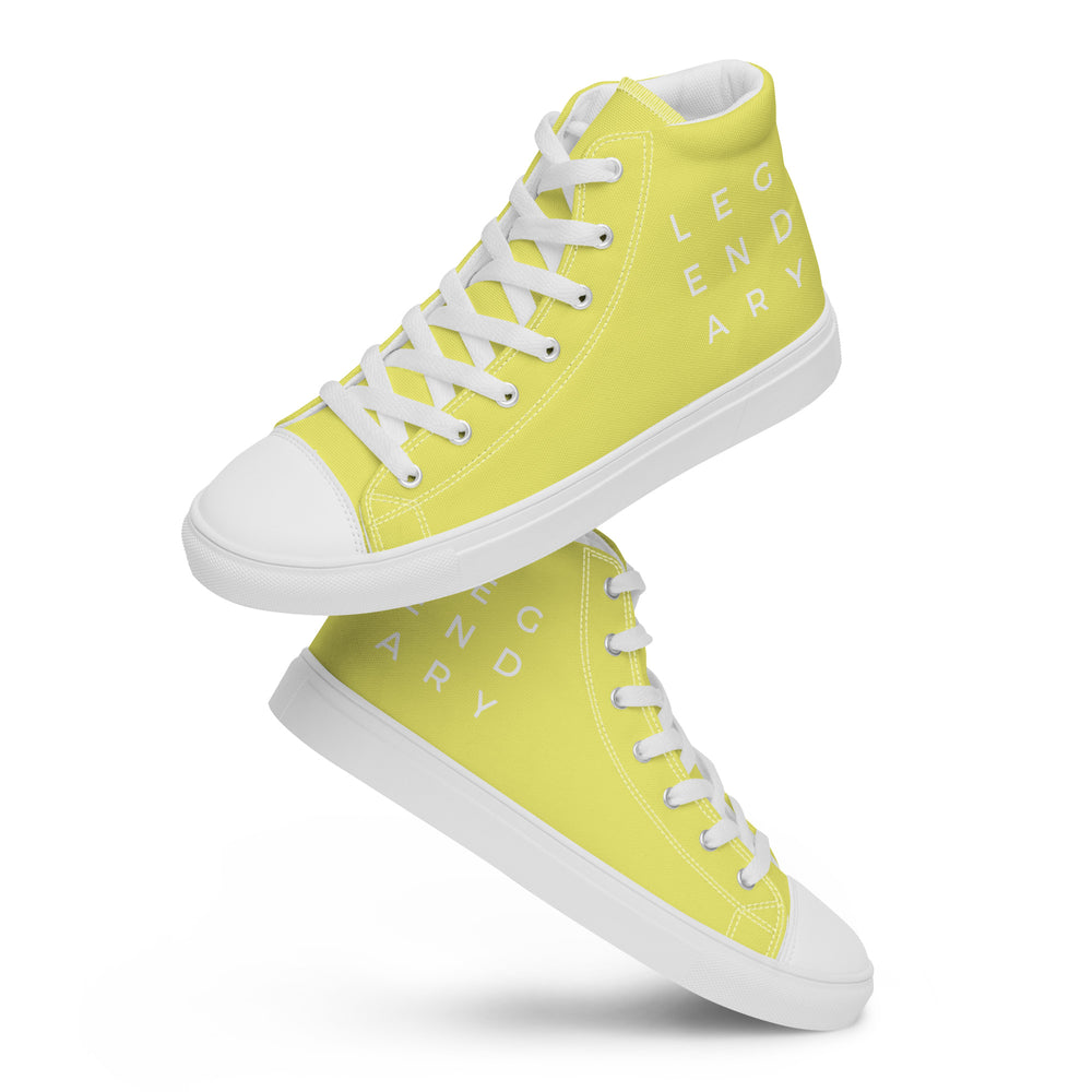 
                  
                    Vibrant Yellow Women’s high top canvas shoes | Fun & Stylish
                  
                