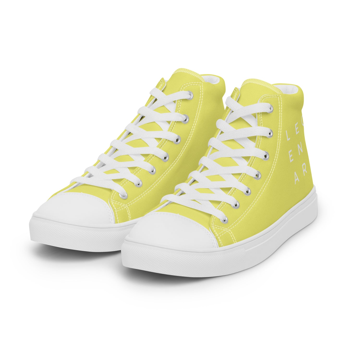 
                  
                    Vibrant Yellow Women’s high top canvas shoes | Fun & Stylish
                  
                