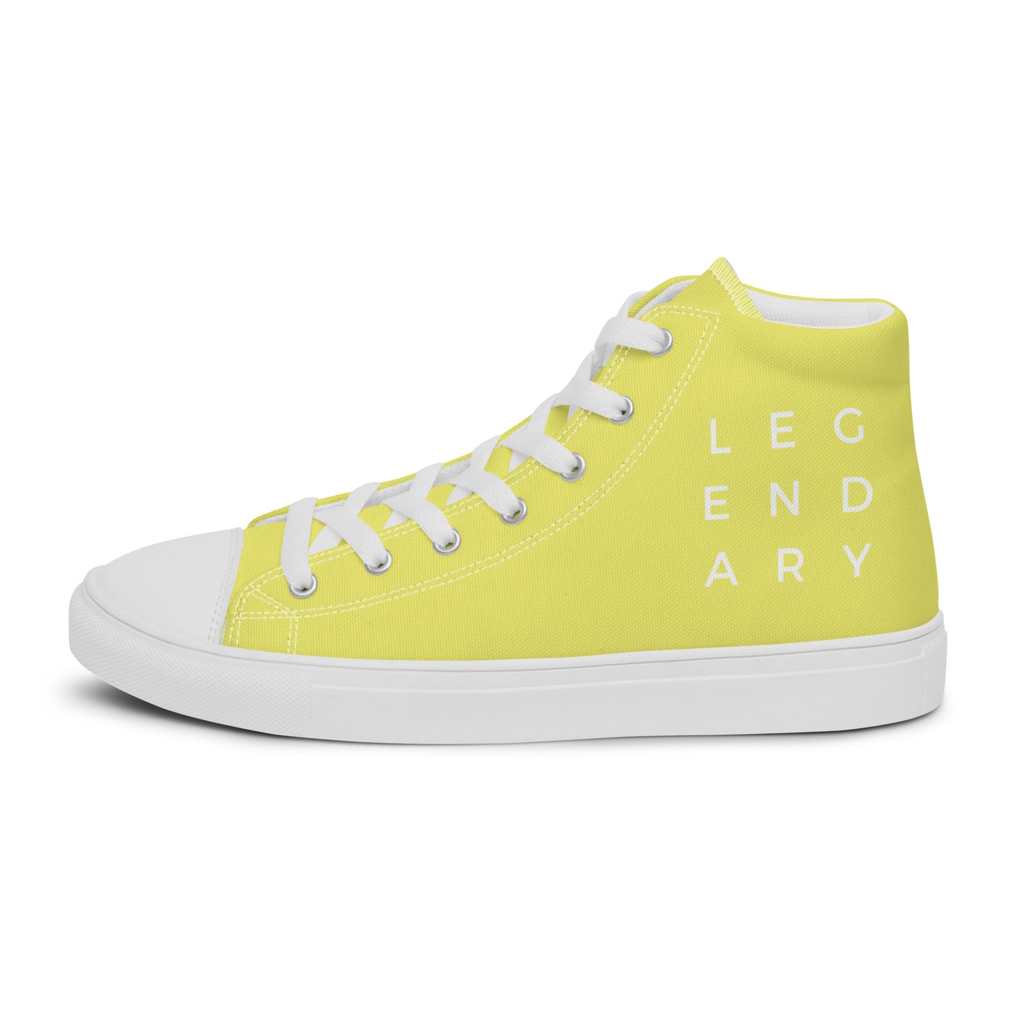 
                  
                    Vibrant Yellow Women’s high top canvas shoes | Fun & Stylish
                  
                