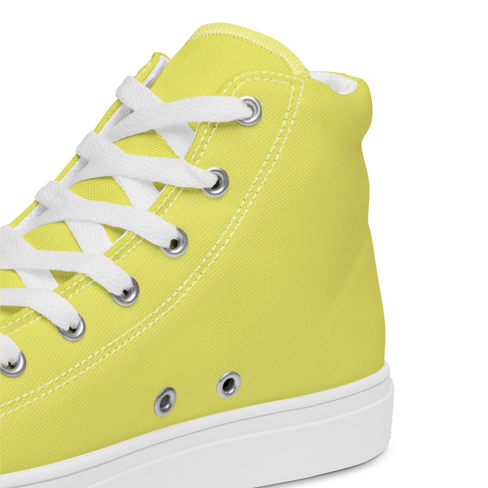 
                  
                    Vibrant Yellow Women’s high top canvas shoes | Fun & Stylish
                  
                