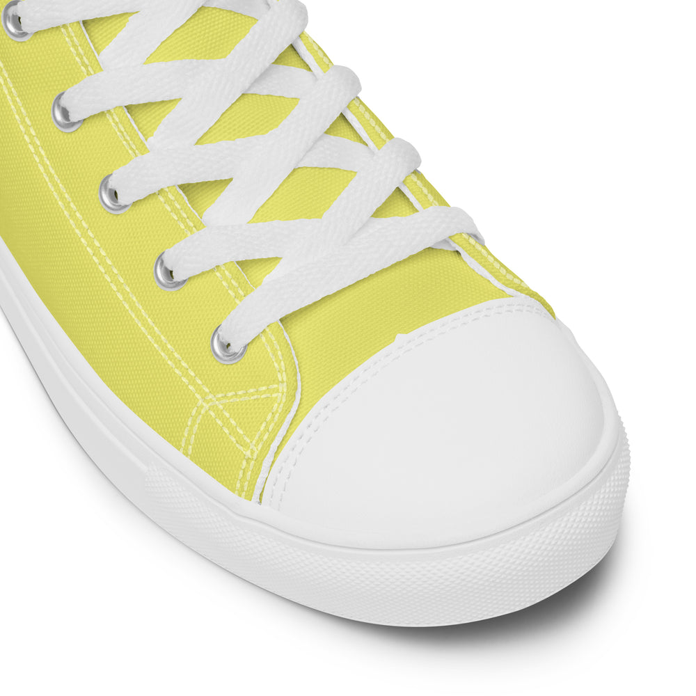 
                  
                    Vibrant Yellow Women’s high top canvas shoes | Fun & Stylish
                  
                