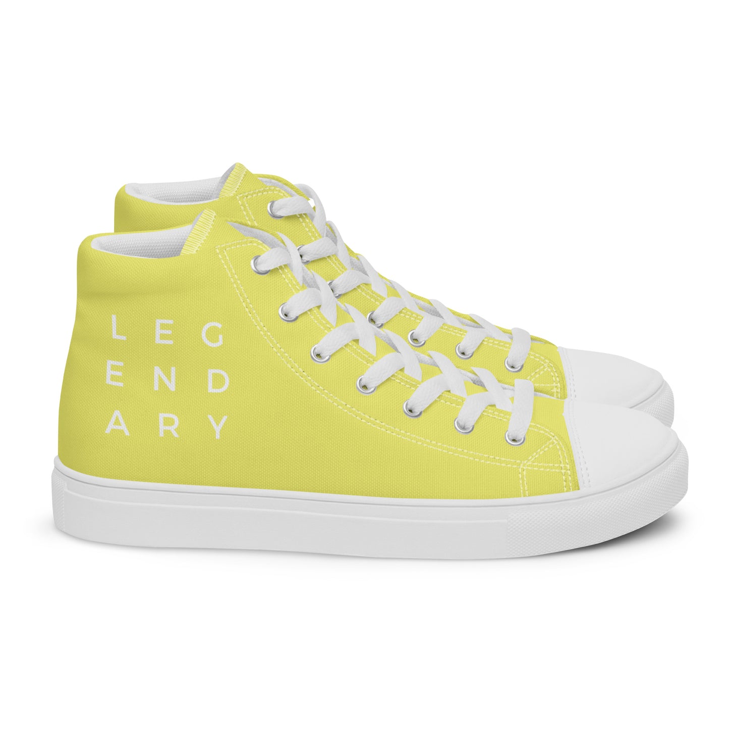 
                  
                    Vibrant Yellow Women’s high top canvas shoes | Fun & Stylish
                  
                