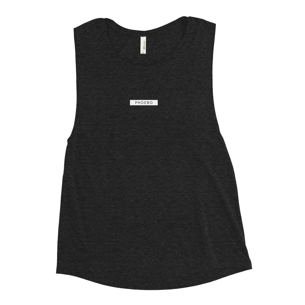 
                  
                    Ladies’ Black Muscle Tank
                  
                