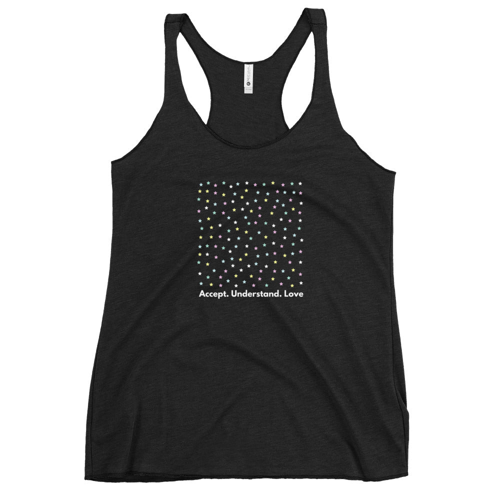 
                  
                    Colorful Stars Women's Racerback Tank | Fun and Vibrant Essential
                  
                