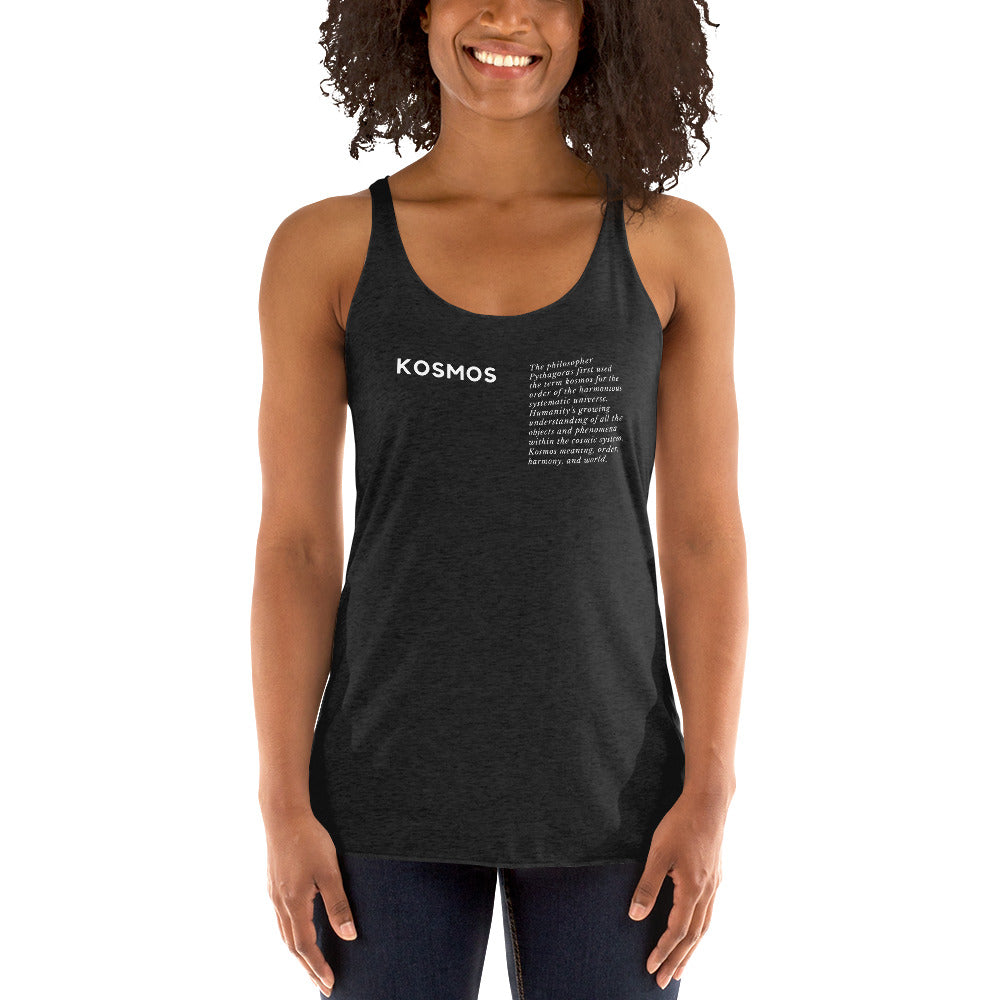 
                  
                    Kosmos Women's Racerback Tank | Ancient World Inspired
                  
                