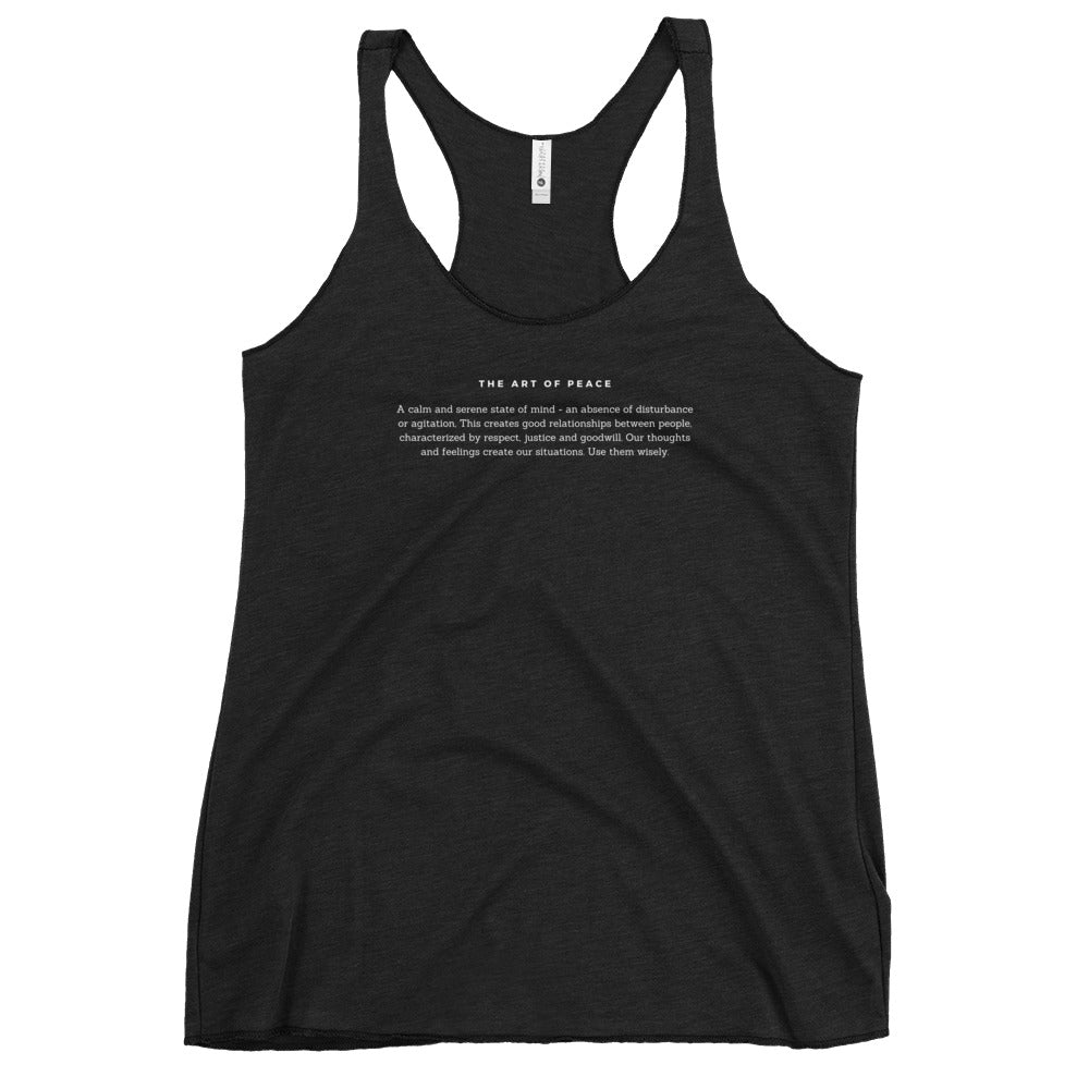 
                  
                    Women's Black Racerback Tank | Text for Everyday Motivation
                  
                