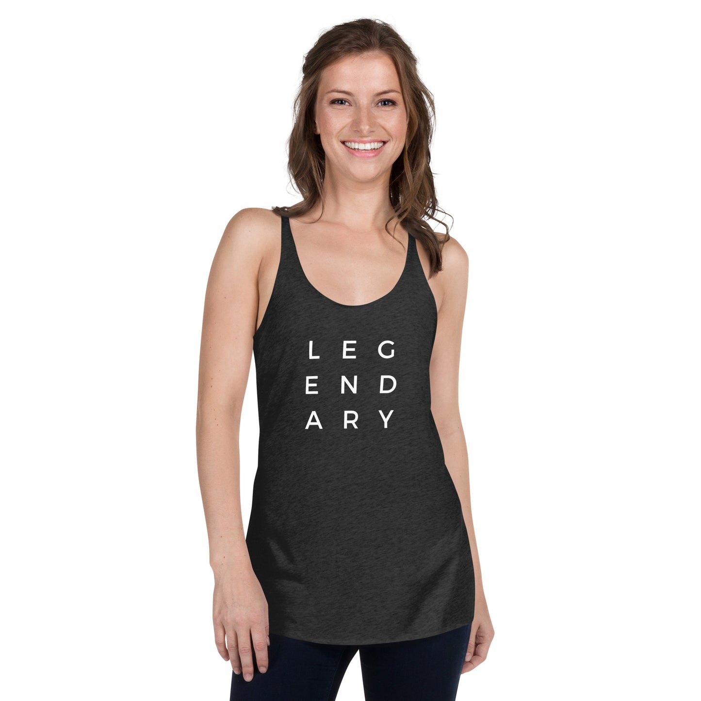 
                  
                    Legendary Women's Racerback Tank | Soft, Breathable Fabric for Active Comfort
                  
                