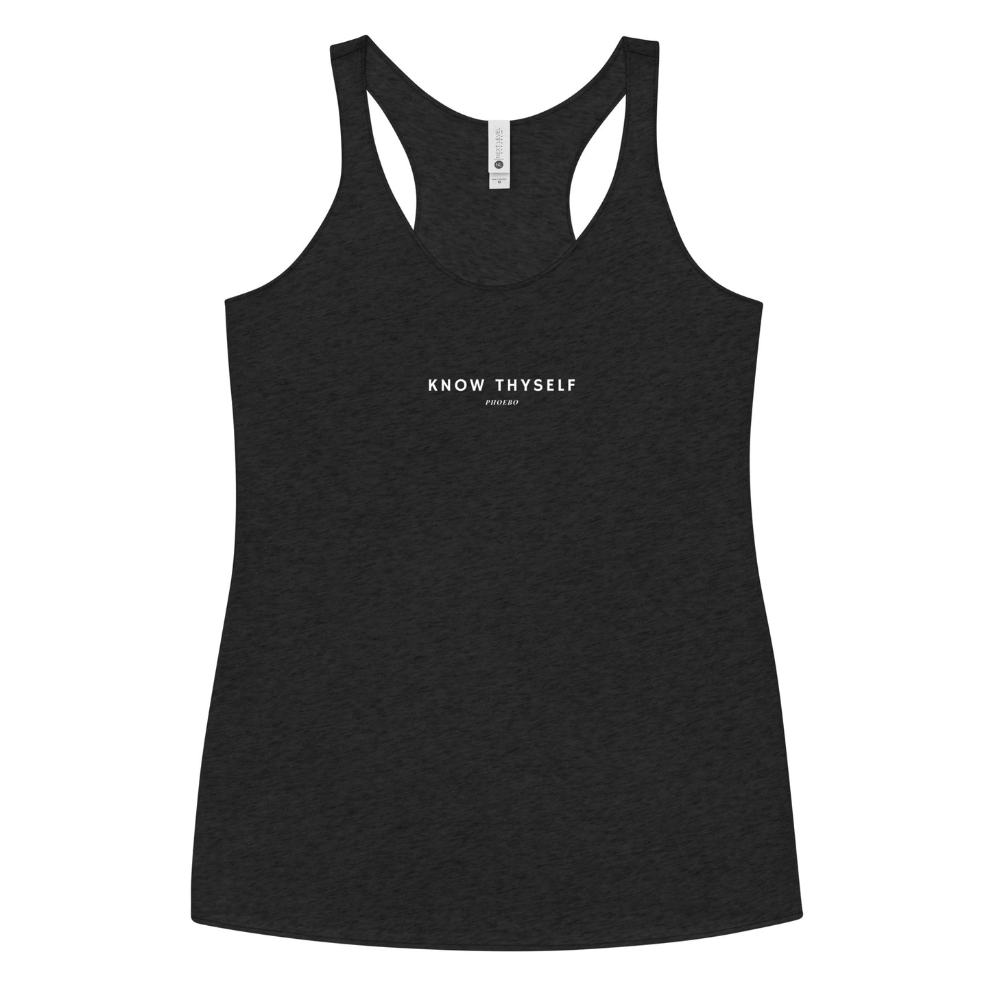 
                  
                    Women's Black Racerback Tank | Featuring Motivating Print
                  
                