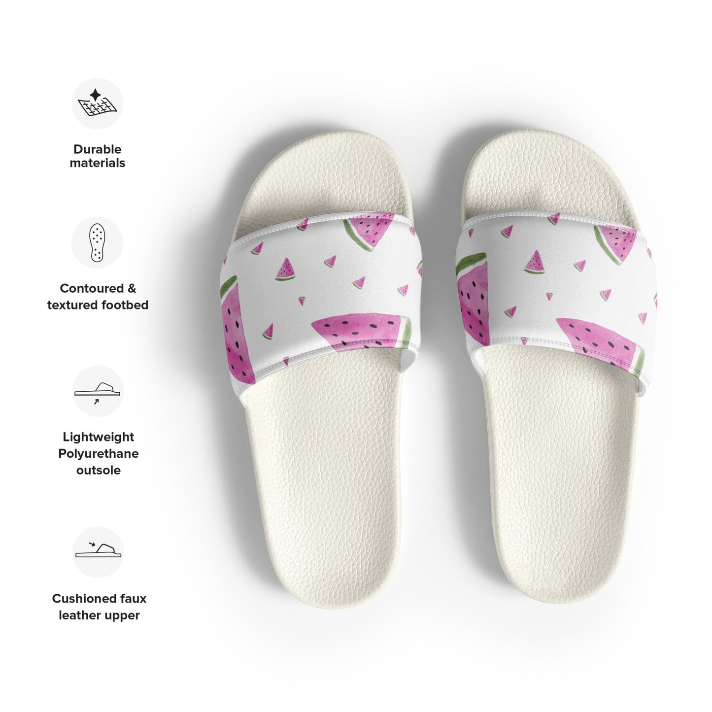 
                  
                    White Watermelon Print Women's slides | Fun and Stylish
                  
                